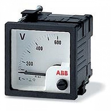 Вольтметр щитовой ABB VLM 15В DC, аналоговый, кл.т. 1,5 |  код. 2CSG211050R4001 |  ABB