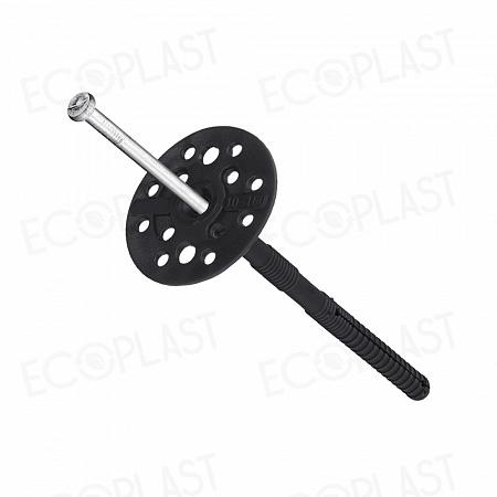 Дюбель для теплоизоляции с мет. гвоздём 10х160 (30 шт) - пакет ECOPLAST | код 154332 | Tech-KREP