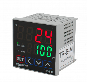 Температурный контроллер, 2 дисплея, 4 разряда, 72х72х60 мм, 2 аварийных выхода, 110-220VAC, выход: реле + твердотельное реле | код TR-B-M | INNOCONT Температурный контроллер, 2 дисплея, 4 разряда, 72х72х60 мм, 2 аварийных выхода, 110-220VAC, выход: реле + твердотельное реле | код TR-B-M | INNOCONT