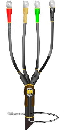 Муфта кабельная концевая 1ПКВ(Н)ТпбН-4х(35-50) с наконечниками болтовыми | код | Нева-Транс Комплект