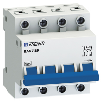 Автоматический выключатель ВА47-29 4р C16 4,5кА | код VA4729-4С-16 | Engard Автоматический выключатель ВА47-29 4р C16 4,5кА | код VA4729-4С-16 | Engard