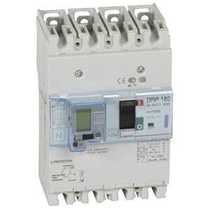 Автоматический выключатель DPX3 160 - термомагн. расц. - с диф. защ. - 50 кА - 400 В~ - 4П - 100 А | код. 420155 | Legrand 
