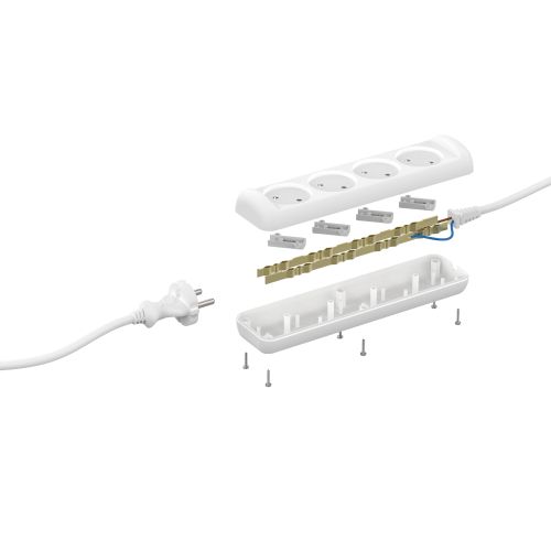 Удлинитель 4х3м без зазeмл. 10А IP20 U-4-3m ПВС 2х1 ЭРА Б0028362 Удлинитель 4х3м без зазeмл. 10А IP20 U-4-3m ПВС 2х1 ЭРА Б0028362