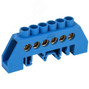 Изолированная нулевая шина на DIN-рейку 7х16 мм.кв. (Синий) | код FTG-870N/7FS | ONKA Изолированная нулевая шина на DIN-рейку 7х16 мм.кв. (Синий) | код FTG-870N/7FS | ONKA