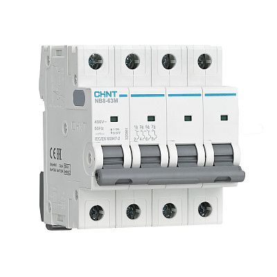 Авт. выкл. NB8-63M 4P 1А 10кА х-ка K без тепл. расцеп. (R) | код 320862 | CHINT Авт. выкл. NB8-63M 4P 1А 10кА х-ка K без тепл. расцеп. (R) | код 320862 | CHINT