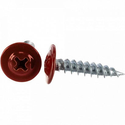 Саморез 4,2x16 с прессшайбой, острый, цинк RAL 3005 Красный (1000 шт/уп) Промрукав | код PR08.9243 | ПРОМРУКАВ Саморез 4,2x16 с прессшайбой, острый, цинк RAL 3005 Красный (1000 шт/уп) Промрукав | код PR08.9243 | ПРОМРУКАВ