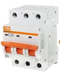 Авт. выкл. ВА47-60 3Р 10А 6кА х-ка D TDM | код SQ0223-0171 | TDM Авт. выкл. ВА47-60 3Р 10А 6кА х-ка D TDM | код SQ0223-0171 | TDM