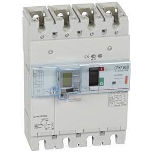 Автоматический выключатель DPX3 250 - термомагн. расц. - с диф. защ. - 36 кА - 400 В~ - 4П - 200 А | код. 420258 | Legrand 