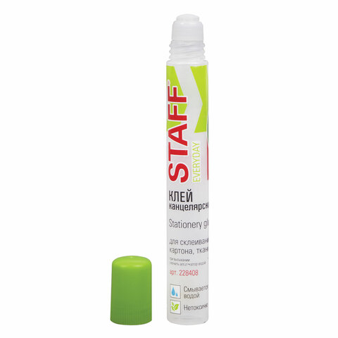 Клей канцелярский STAFF, 50 мл, сетчатый аппликатор, 228408 | код 228408 | STAFF Клей канцелярский STAFF, 50 мл, сетчатый аппликатор, 228408 | код 228408 | STAFF
