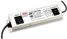 Источник питания AC-DC, 201.6Вт, IP67, вход 100…305В AC, 47…63Гц/142…431В DC, ККМ, выход 12...24В/8.4А, изоляция 3750В AC, в кожухе 244х71х37.5мм, -40…+85С (корпус) | код ELG-200-24 | MeanWell Источник питания AC-DC, 201.6Вт, IP67, вход 100…305В AC, 47…63Гц/142…431В DC, ККМ, выход 12...24В/8.4А, изоляция 3750В AC, в кожухе 244х71х37.5мм, -40…+85С (корпус) | код ELG-200-24 | MeanWell