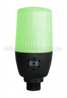 Сигнальная колонна с зеленым модулем 024 В AC/DC, с зуммером, вращающаяся, светодиод | код IF5G024ZRM05 | EMAS