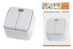 Выключатель 2-кл. открытой установки с подсветкой IP20 10А, белый Дача Народная | код SQ1824-0004 | TDM НАРОДНЫЙ