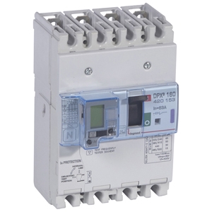Автоматический выключатель DPX3 160 - термомагн. расц. - с диф. защ. - 50 кА - 400 В~ - 4П - 63 А | код. 420153 | Legrand 