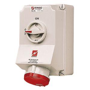 Розетка наружн. уст. Duo 63А 3P+E+N IP44 с мех. блок Mennekes | код 5959A | MENNEKES