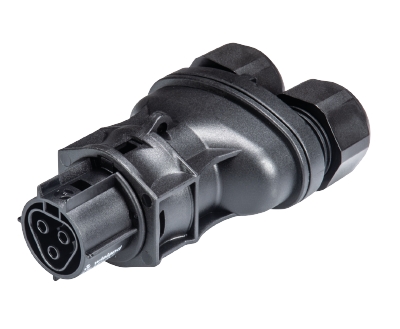 Сплиттер, взрывозащищенный розеточный разъем на кабель диам. 6-10 мм, IP68(69k), 3 полюса, винтовая фиксация провода, номинальные характеристики: 250/400V, 20A, цвет: черный, серия RST Ex | код X6.031.4253.1 | Wieland Сплиттер, взрывозащищенный розеточный разъем на кабель диам. 6-10 мм, IP68(69k), 3 полюса, винтовая фиксация провода, номинальные характеристики: 250/400V, 20A, цвет: черный, серия RST Ex | код X6.031.4253.1 | Wieland