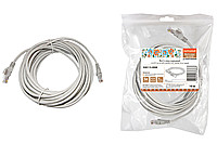 Патч-корд народный U/UTP Cat 5e 4PR 24AWG PVC, литой 10 м, серый | код SQ0115-0008 | TDM НАРОДНЫЙ