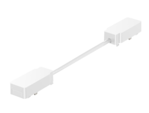 Коннектор питания для углового соединения шинопроводов магнитной системы Galakti 290x26x15 мм белый | код V4-R7-00.RG23.TRK-0005 | Вартон Коннектор питания для углового соединения шинопроводов магнитной системы Galakti 290x26x15 мм белый | код V4-R7-00.RG23.TRK-0005 | Вартон