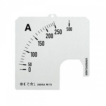 Шкала для амперметра SCL-A5-250/48 |  код. 2CSG121249R5011 |  ABB