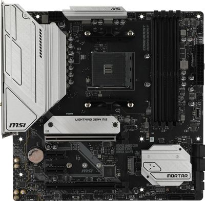 Материнская плата MSI MAG B550M MORTAR MAX WIFI Soc-AM4 AMD B550 4xDDR4 mATX AC`97 8ch(7.1) 2.5Gg RAID+HDMI+DP | код 2000885 | MSI Материнская плата MSI MAG B550M MORTAR MAX WIFI Soc-AM4 AMD B550 4xDDR4 mATX AC`97 8ch(7.1) 2.5Gg RAID+HDMI+DP | код 2000885 | MSI