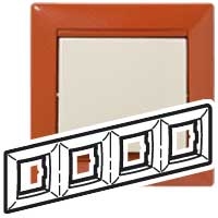 Рамка 4 поста, гор. Терра | 1шт. | Valena | код 770014 | LEGRAND