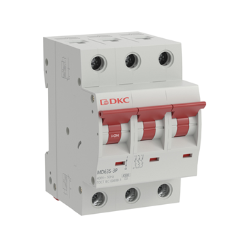 Автоматический выключатель модульный YON max типа MD63S, 4,5кА, 3 полюса, хар-ка C, 4А | код MD63S-3PC4 | DKC Автоматический выключатель модульный YON max типа MD63S, 4,5кА, 3 полюса, хар-ка C, 4А | код MD63S-3PC4 | DKC