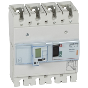 Автоматический выключатель DPX3 250 - эл. расцепитель - с изм. блоком - 25 кА - 400 В~ - 4П - 250 А | код. 420419 | Legrand 