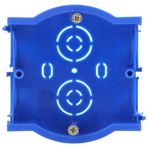 Подрозетник промежуточный UniPost 68х45мм для твердых стен синий IP30 (160/3200) | код Б0039062 | ЭРА
