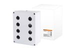 Корпус КП204 для кнопок, 8 мест, белый, IP65 TDM | код SQ0705-0020 | TDM