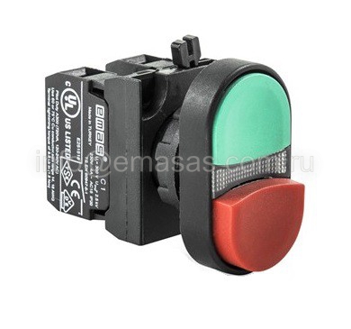 CP102K21KY Кнопка сдвоенная, выступающая красно-зеленая (1НО+1НЗ) (CP) | код CP102K21KY | EMAS CP102K21KY Кнопка сдвоенная, выступающая красно-зеленая (1НО+1НЗ) (CP) | код CP102K21KY | EMAS