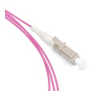 Патч-корд оптический LANMASTER, симплексный, LC/PC-LC/PC, OM4, LSZH, 10 м | код LAN-LC-LC/OM4-10 | LANMASTER