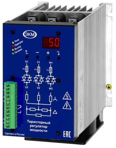 Тиристорный регулятор ТРМ-3М-60-RS485 | код 4640016937455 | МЕАНДР Тиристорный регулятор ТРМ-3М-60-RS485 | код 4640016937455 | МЕАНДР