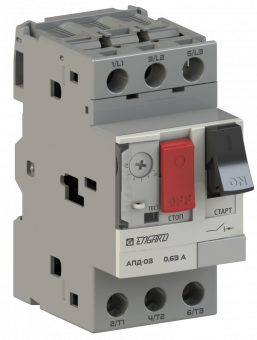 Автоматический выключатель защиты двигателя АПД-03 In=1,6 A Ir=1-1,6 A | код APD03-1,6 | Engard Автоматический выключатель защиты двигателя АПД-03 In=1,6 A Ir=1-1,6 A | код APD03-1,6 | Engard