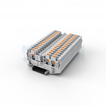 Клемма push-in проходная 3 контакта 4 мм2, серая | код TPI4TW | ПРОВЕНТО Клемма push-in проходная 3 контакта 4 мм2, серая | код TPI4TW | ПРОВЕНТО