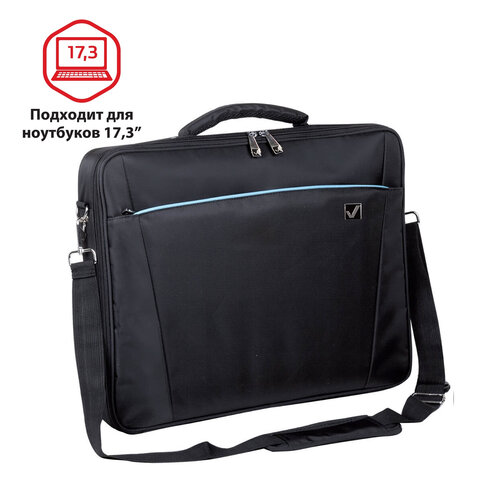 Сумка деловая BRAUBERG с отделением для ноутбука 17,3 , Sidney , откидная крышка, черная, 44х34х6 см | код 240449 | BRAUBERG Сумка деловая BRAUBERG с отделением для ноутбука 17,3 , Sidney , откидная крышка, черная, 44х34х6 см | код 240449 | BRAUBERG