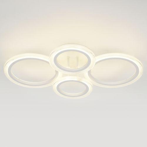 Светильник светодиодный Ring CLL-1-59-RC WH 59Вт 3000К-6000К 600х400х110 с пультом ДУ бел. Эра Б0069748 фото 5 Светильник светодиодный Ring CLL-1-59-RC WH 59Вт 3000К-6000К 600х400х110 с пультом ДУ бел. Эра Б0069748 фото 5