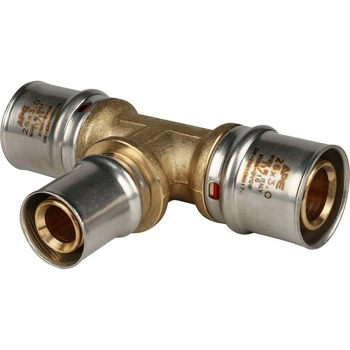 Тройник переходной 26х20х26 для металлопластиковых труб прессовой | код RG008S9C18SG52 | STOUT Тройник переходной 26х20х26 для металлопластиковых труб прессовой | код RG008S9C18SG52 | STOUT