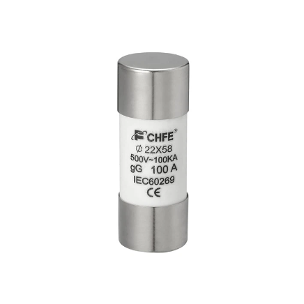 Вставка плавкая цилиндр., 40A, 500VAC, 120kA, 22х58mm, тип gG | код C22-40GG | CHFE Вставка плавкая цилиндр., 40A, 500VAC, 120kA, 22х58mm, тип gG | код C22-40GG | CHFE