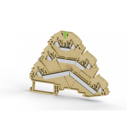 324 730, Клеммник пружинный 3-х ярусный, 2,5мм.кв., с индикацией 24 VDC, (бежевый), YBK 2,5-3F (NPN) | код 0.0.0.3.24730 | KLEMSAN 324 730, Клеммник пружинный 3-х ярусный, 2,5мм.кв., с индикацией 24 VDC, (бежевый), YBK 2,5-3F (NPN) | код 0.0.0.3.24730 | KLEMSAN