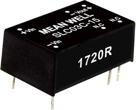 Источник питания DC-DC, 3 Вт, вход 18…36В, выход 5В/600мА, изоляция 1500В DC, DIP16 22.1х13.8х8.55мм, -40...+85С | код SLC03B-05 | MeanWell Источник питания DC-DC, 3 Вт, вход 18…36В, выход 5В/600мА, изоляция 1500В DC, DIP16 22.1х13.8х8.55мм, -40...+85С | код SLC03B-05 | MeanWell