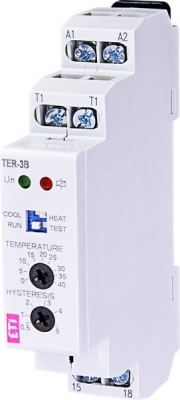 Термостат TER-3 В (0...+40) 24-240 AC/DC (1x16A_AC1) | код 002471813 | ETI Термостат TER-3 В (0...+40) 24-240 AC/DC (1x16A_AC1) | код 002471813 | ETI