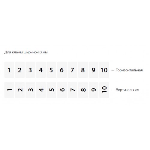 505 711, Маркировка (спец.печать), DO10/6 1 пластина - 30 шт. | код 0.0.0.5.05711 | KLEMSAN 505 711, Маркировка (спец.печать), DO10/6 1 пластина - 30 шт. | код 0.0.0.5.05711 | KLEMSAN