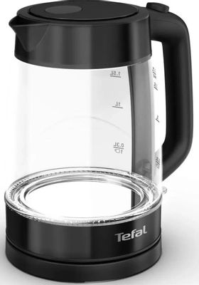 Чайник электрический Tefal KI840830 1.7л. 2200Вт черный (корпус: стекло) | код 1654783 | TEFAL Чайник электрический Tefal KI840830 1.7л. 2200Вт черный (корпус: стекло) | код 1654783 | TEFAL