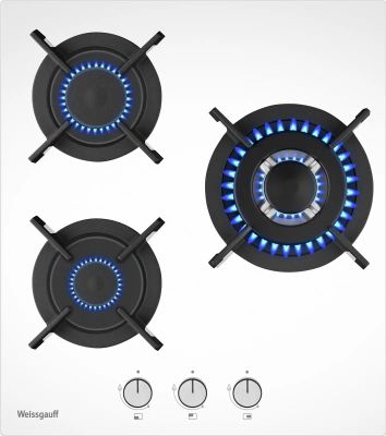 Газовая варочная поверхность Weissgauff HGG 451 WV белый | код 2062435 | WEISSGAUFF Газовая варочная поверхность Weissgauff HGG 451 WV белый | код 2062435 | WEISSGAUFF