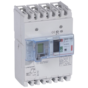 Автоматический выключатель DPX3 160 - термомагн. расц. - с диф. защ. - 36 кА - 400 В~ - 4П - 80 А | код. 420114 | Legrand 