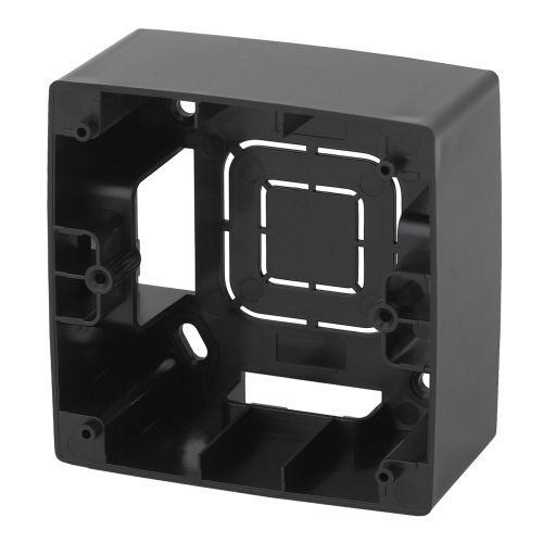 Коробка накладного монтажа 1 пост, Эра12, чёрный (20/200/1200) 12-6101-06 | код Б0043165 | ЭРА