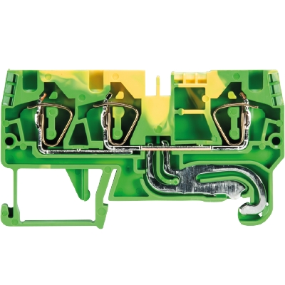 Заземляющая клемма, 3 точки подключения, тип фиксации провода: пружинный, номинальное сечение: 4 мм кв., 32A, 800V, ширина: 6 мм, цвет: желто-зеленый, тип монтажа: DIN 35 | код 56.704.9355.0 | Wieland Заземляющая клемма, 3 точки подключения, тип фиксации провода: пружинный, номинальное сечение: 4 мм кв., 32A, 800V, ширина: 6 мм, цвет: желто-зеленый, тип монтажа: DIN 35 | код 56.704.9355.0 | Wieland