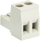 Розеточный разъем, угловой, на кабель, шаг 5,00 мм, 2 полюса, номинальное сечение: 2,5 мм кв., винтовая фиксация провода, 400V, 12А, без маркировки, цвет: серый, серия 8113 B OB | код 25.320.3253.0 | Wieland