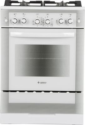 Плита Газовая Gefest ПГ 6500-02 0042 белый (без крышки) реш.чугун | код 281157 | GEFEST Плита Газовая Gefest ПГ 6500-02 0042 белый (без крышки) реш.чугун | код 281157 | GEFEST