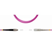 Патч-корд оптический LANMASTER, симплексный, SC/PC-FC/PC, OM4, LSZH, 15 м | код LAN-SC-FC/OM4-15 | LANMASTER