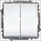 Zena без рамки бел. выключатель 2кл | код 609-010200-202 | ABB